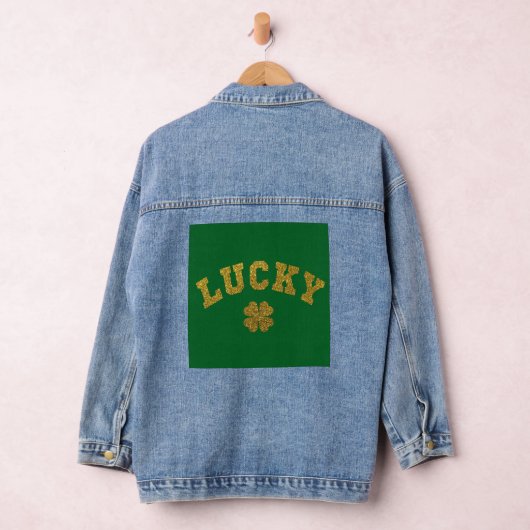 Lucky Clover Saint Patricks Denim Jacket (Hangar)