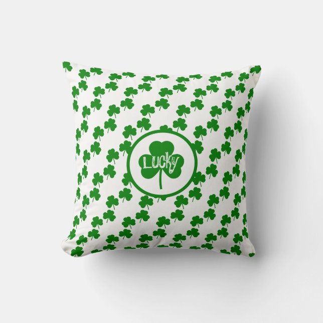 Lucky clover Saint Patrick's Kussen (Voorkant)