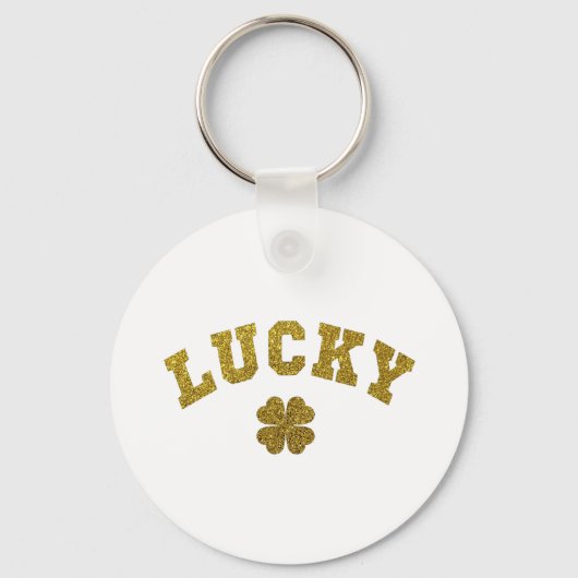 Lucky Clover Saint Patricks Sleutelhanger (Voorkant)