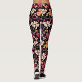 Lucky Clover Shamrock Red Pattern St Patrick's Day Leggings (Achterkant)