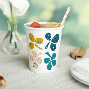 Lucky Clover Shamrock St Patrick's day Papieren Bekers