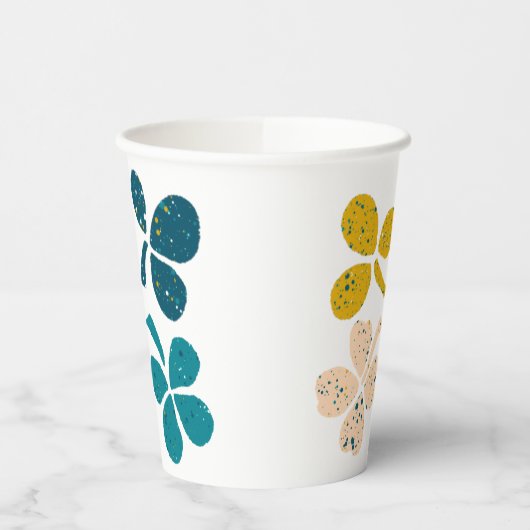 Lucky Clover Shamrock St Patrick's day Papieren Bekers (Links)