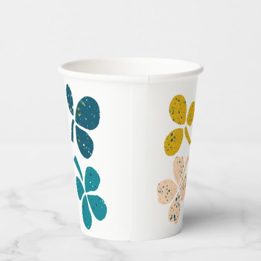 Lucky Clover Shamrock St Patrick's day Papieren Bekers (Rechts)