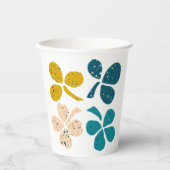Lucky Clover Shamrock St Patrick's day Papieren Bekers (Voorkant)