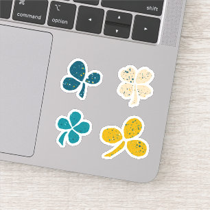 Lucky Clover Shamrock St. Patrick's Day Sticker