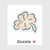 Lucky Clover Shamrock St. Patrick's Day Sticker (Vel)