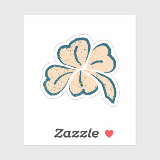 Lucky Clover Shamrock St. Patrick's Day Sticker (Vel)