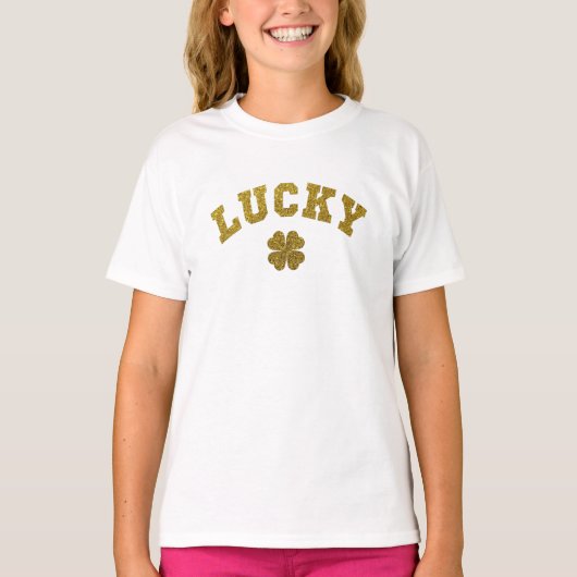 Lucky Clover Sint Patrick T-shirt (Voorkant)