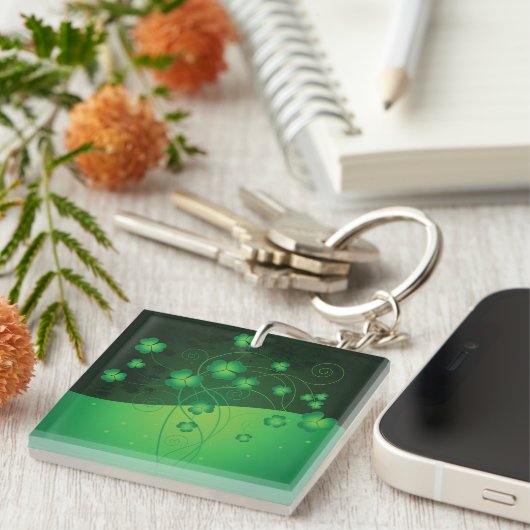 Lucky Clover Sleutelhanger (Voorkant Rechts)