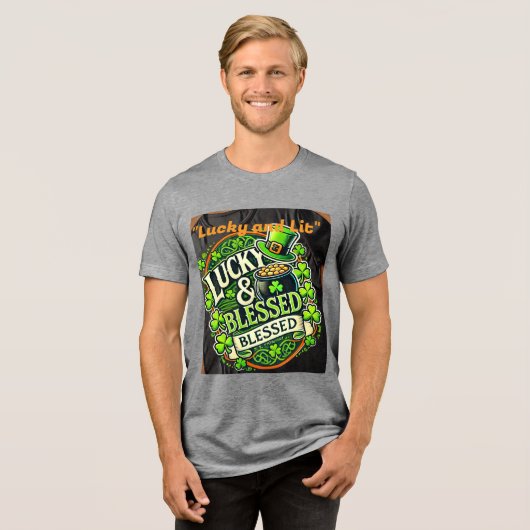 Lucky Clover St. Patrick’s Day T-shirt – Ierse Sha (Voorkant volledig)