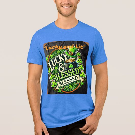 Lucky Clover St. Patrick’s Day T-shirt – Ierse Sha (Voorkant)