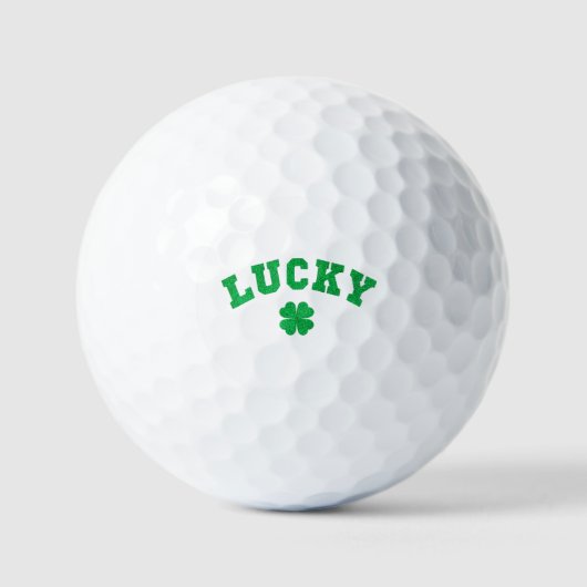 Lucky Clover St. Patrick's Dag Golfballen (Voorkant)