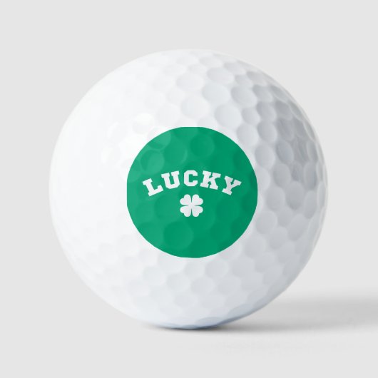 Lucky Clover St. Patrick's Dag Golfballen (Voorkant)