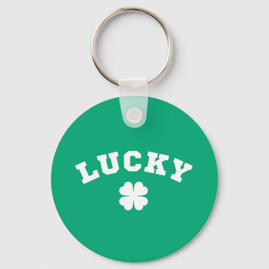 Lucky Clover St. Patrick's Dag Sleutelhanger (Voorkant)