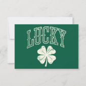  Lucky Clover St Patrick's Day Bedankkaart (Voorkant)