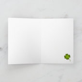 Lucky Clover St. Patrick's Day Card Kaart (Binnen)