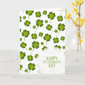 Lucky Clover St. Patrick's Day Card Kaart (Gele Bloem)