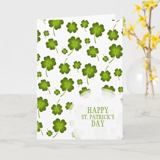 Lucky Clover St. Patrick's Day Card Kaart (Gele Bloem)