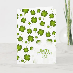 Lucky Clover St. Patrick's Day Card Kaart