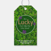 Lucky Clover St. Patrick's Day Client Pop door Cadeaulabel (Voorkant)
