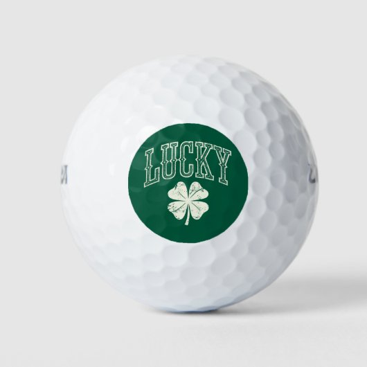  Lucky Clover St Patrick's Day Golfballen (Voorkant)