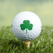 Lucky Clover St Patricks Day Green Shamrock Golfballen (Insitu Shirt)