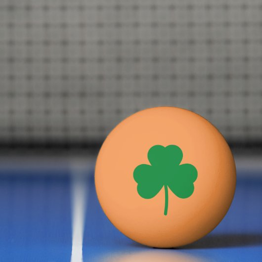 Lucky Clover St Patricks Day Green Shamrock Pingpongbal (Net)