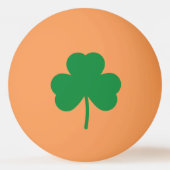 Lucky Clover St Patricks Day Green Shamrock Pingpongbal (Voorkant)