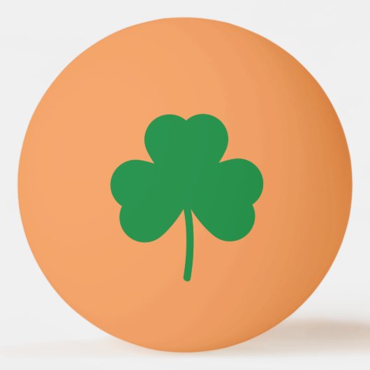 Lucky Clover St Patricks Day Green Shamrock Pingpongbal (Achterkant)