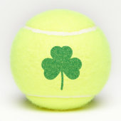 Lucky Clover St Patricks Day Green Shamrock Tennisballen (Achterkant)