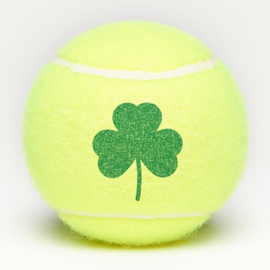 Lucky Clover St Patricks Day Green Shamrock Tennisballen (Achterkant)