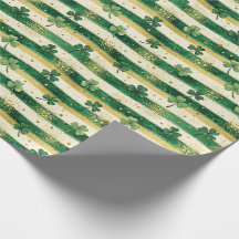 Lucky Clover St. Patrick's Day inpakpapier