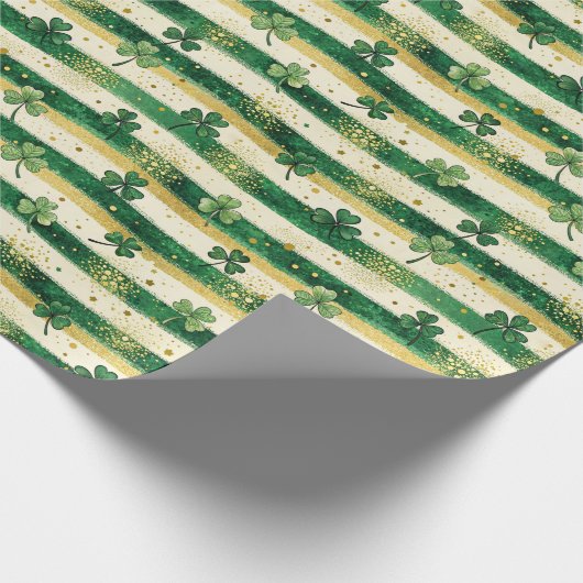 Lucky Clover St. Patrick's Day inpakpapier (Hoek)