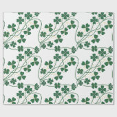Lucky Clover St. Patrick's Day inpakpapier (Vlak)