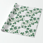 Lucky Clover St. Patrick's Day inpakpapier (Uitgerold)