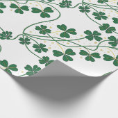 Lucky Clover St. Patrick's Day inpakpapier (Hoek)