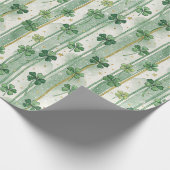 Lucky Clover St. Patrick's Day inpakpapier (Hoek)