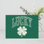  Lucky Clover St Patrick's Day Kaart (Staand voorkant)