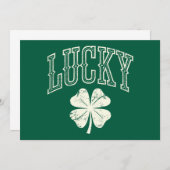  Lucky Clover St Patrick's Day Kaart (Voorkant / Achterkant)