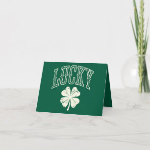 Lucky Clover St Patrick's Day Kaart