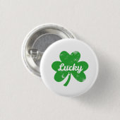 Lucky Clover St Patrick's Day Ronde Button 3,2 Cm (Voorkant /achterkant)