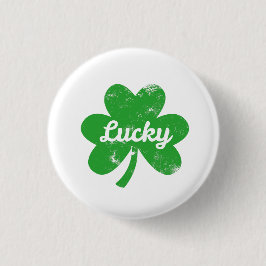Lucky Clover St Patrick's Day Ronde Button 3,2 Cm