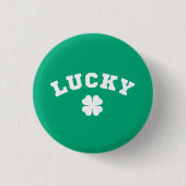 Lucky Clover St. Patricks Day Ronde Button 3,2 Cm (Voorkant)