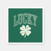 Lucky Clover St Patrick's Day Servet (Voorkant)