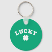 Lucky Clover St. Patricks Day Sleutelhanger (Voorkant)
