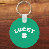 Lucky Clover St. Patricks Day Sleutelhanger (Voorkant)