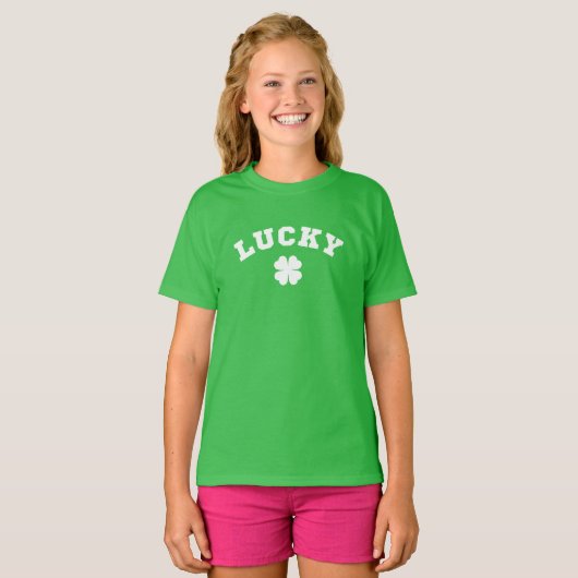 Lucky Clover St. Patricks Day T-shirt (Voorkant volledig)