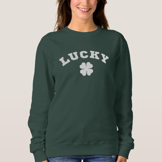 Lucky Clover St. Patricks Day Trui (Voorkant)