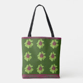 Lucky Clover / St. Patrick's Shamrock Tote Bag (Achterkant)