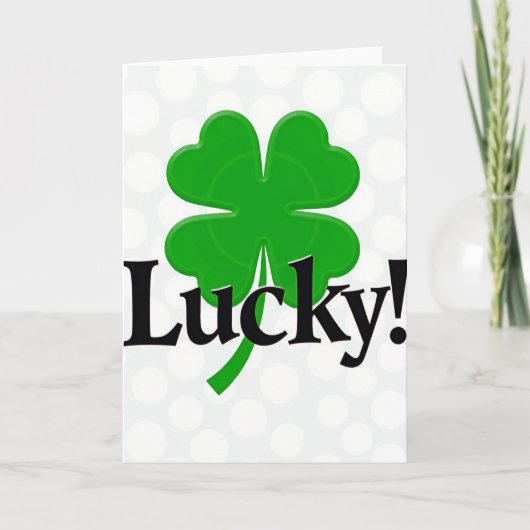 Lucky Clover Stippenkaart Kaart (Voorkant)